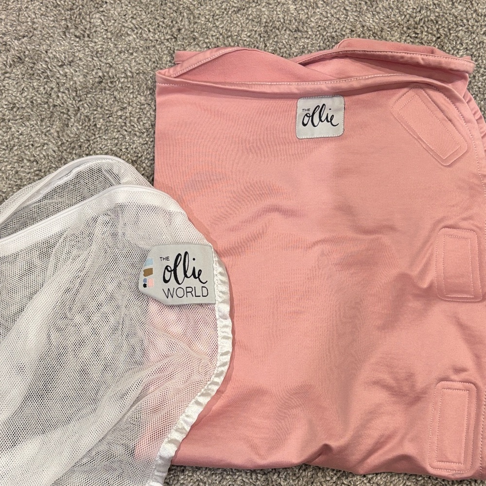 The Ollie World Pink Swaddle Blanket